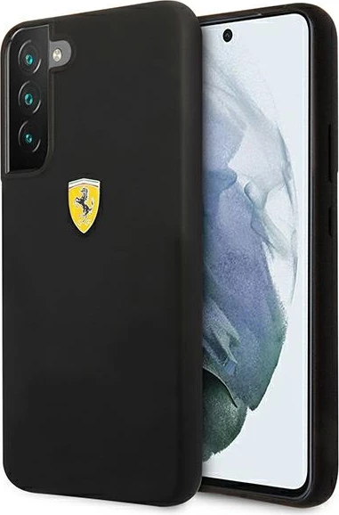 Ovitek za telefon Ferrari On Track Silicone za Samsung Galaxy S22+, črn