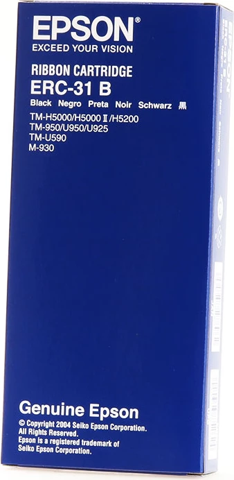 Ribon za tiskalnik, Epson ERC-31B C43S015369, do 4.500.000 znakov, črn
