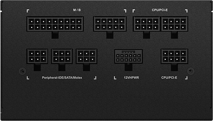 Napajalnik Gigabyte UD1000GM PG5, 1000 W, 80 PLUS Gold, ATX, modularen, črn