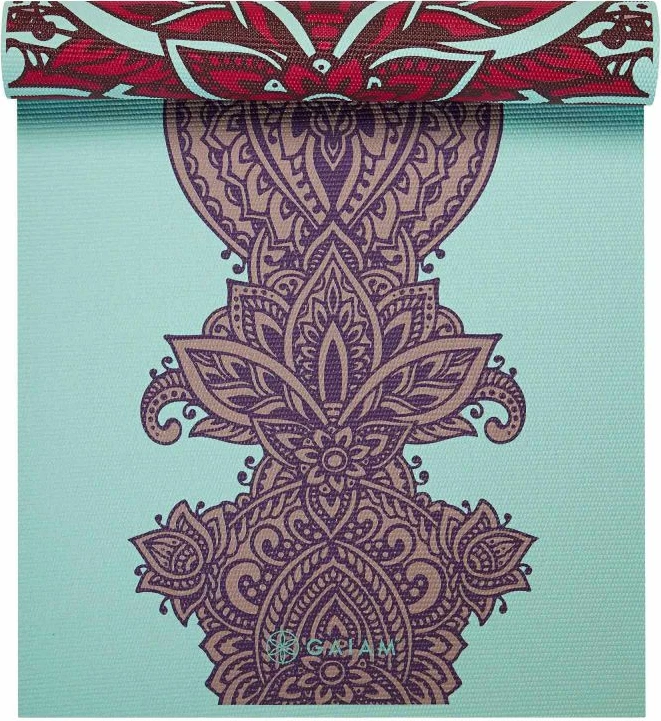 Joga tapis Gaiam Ara Rouge za ženske in moške, rdeč