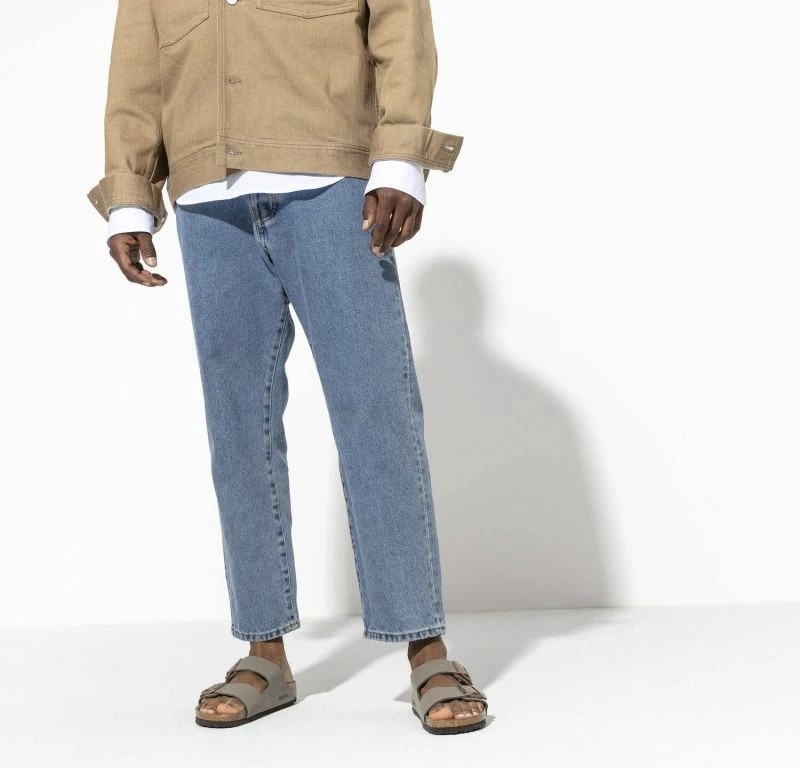 Natikače Birkenstock, sive, za moške/ženske