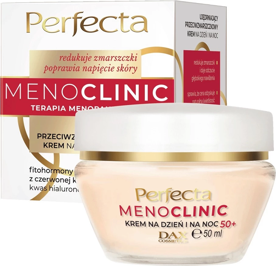 Krema proti gubam za ženske Perfecta Menoclinic 50+, dan in noč, 50 ml
