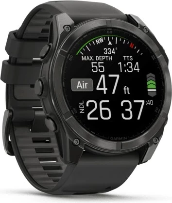 Napreden pametni športni časomer Garmin Fenix 8, 51 mm, 32 GB, AMOLED, titan, črn