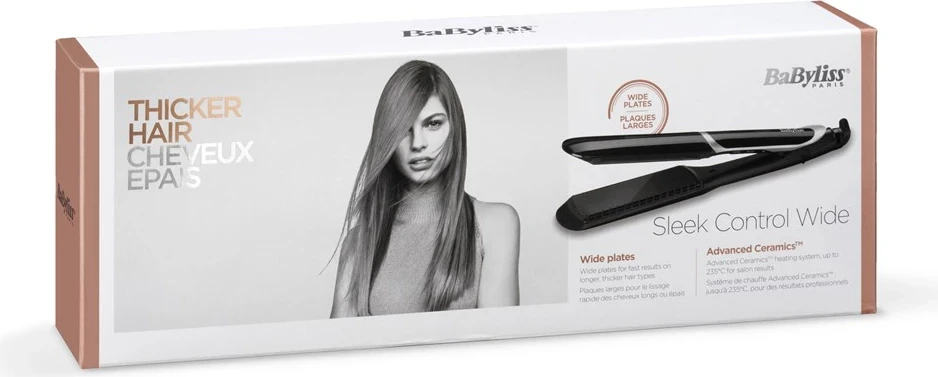 Drejtuese za lase BaByliss, 2,5 m, črna