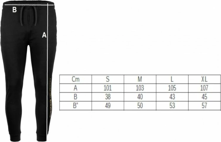 Hlače za moške Masters Basic M 061710-M, črne