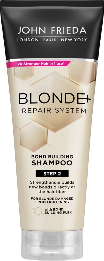 Šampon za obnovo za blond lase John Frieda Blonde+ Repair System Rebuilding, 250 ml