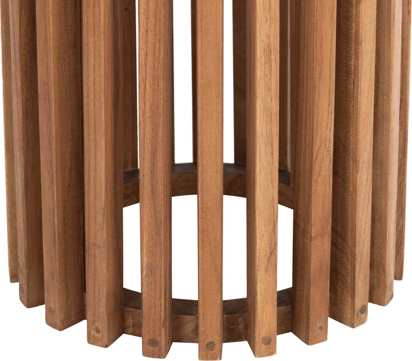 Okrogla osnova za barski stojalo FRANTZ FH9857.11 iz mindi lesa v naravni barvi Φ40x90Hcm