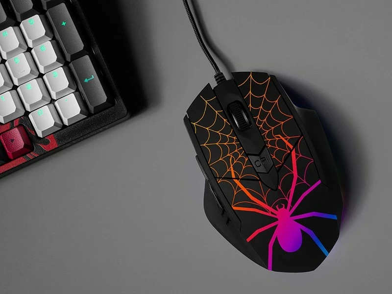 Igralni miš GameZone Black Widow USB, črn