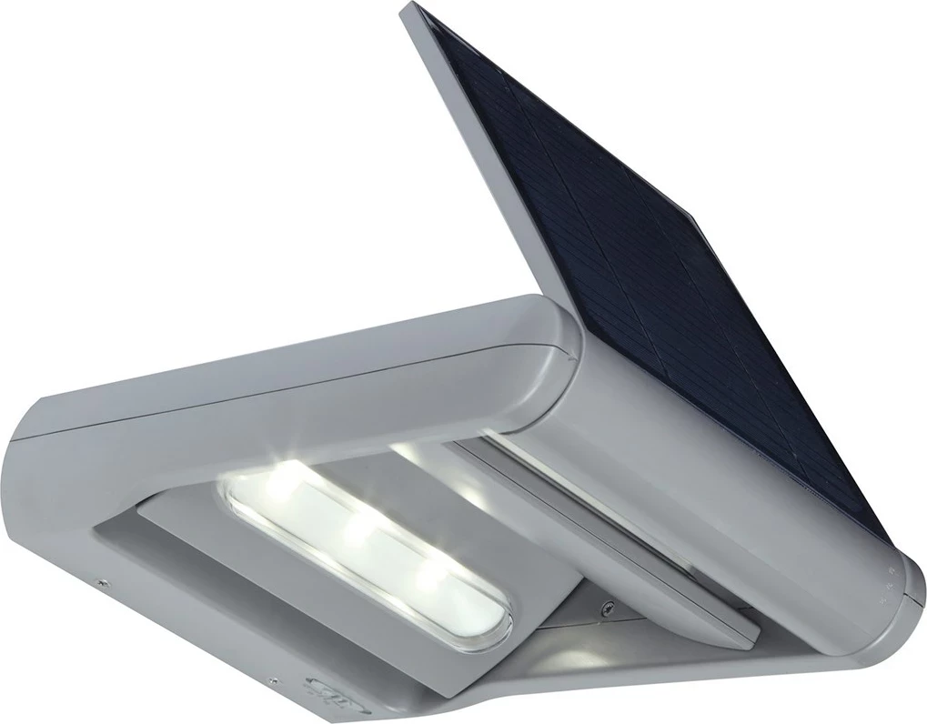 Zunanja LED stenska svetilka, GreenBlue GB131, 12W, solarna, dvostranski žarek, bela