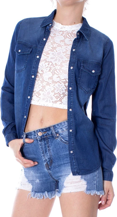 Srajca za ženske Vila Clothes, modra