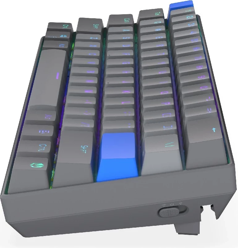 Mehanska tipkovnica Endorfy Thock V2 Compact Wireless, 60 %, RGB, siva