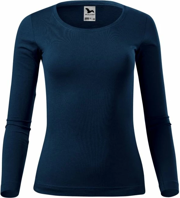 Bluza z dolgimi rokavi, Malfini, modra