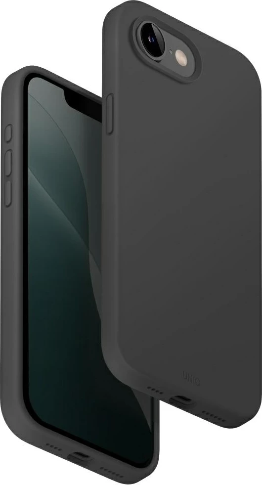Ovitek UNIQ Lino Magclick za iPhone 16e, brezžično polnjenje, siv