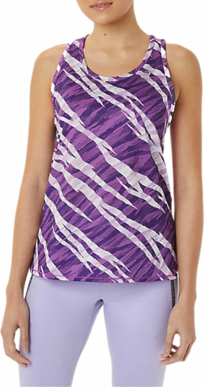 Športna majica brez rokavov Asics za ženske, Wild Camo, vijolična